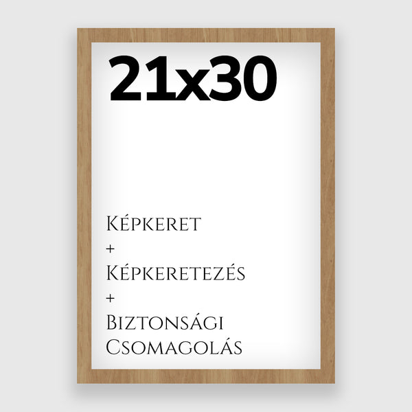 21x30cm Képkeret - Natúr Tölgy