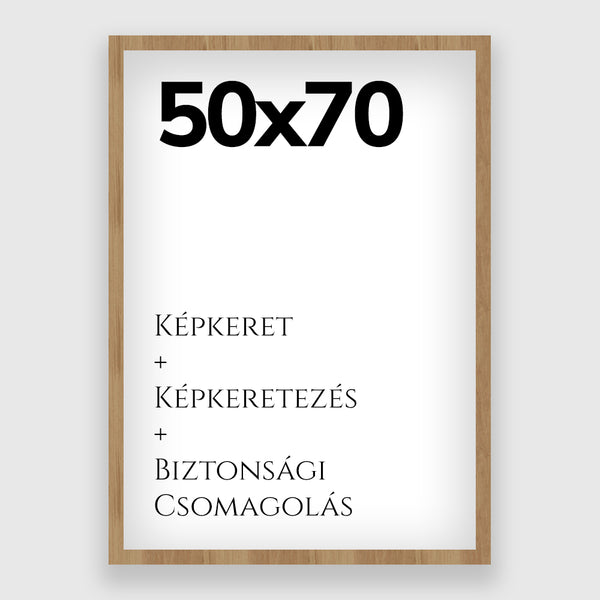 50x70cm Képkeret - Natúr Tölgy