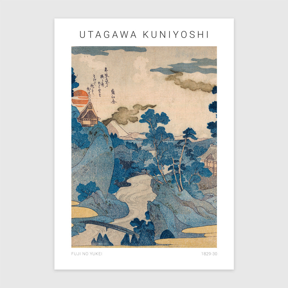 Fuji No Yukei, a Fuji esti látképe