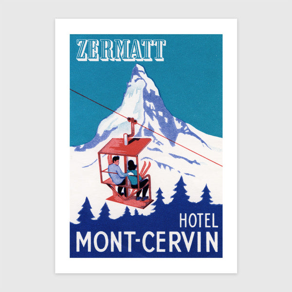 Zermatt csúcsa síliftezőkkel