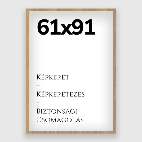 61x91cm Képkeret - Natúr Tölgy